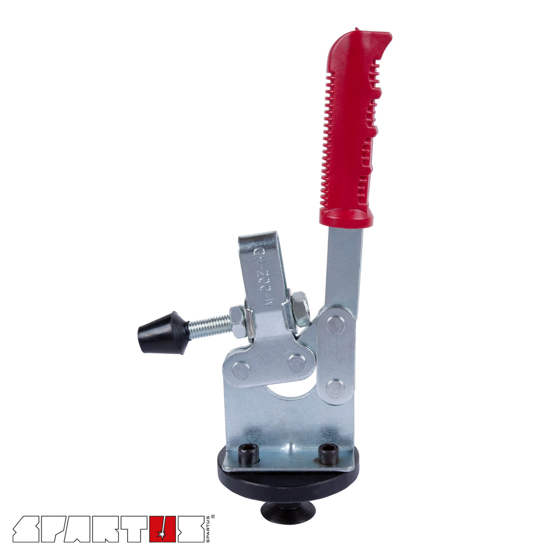 Horizontal toggle clamp with round block 200x150x50 NWELD