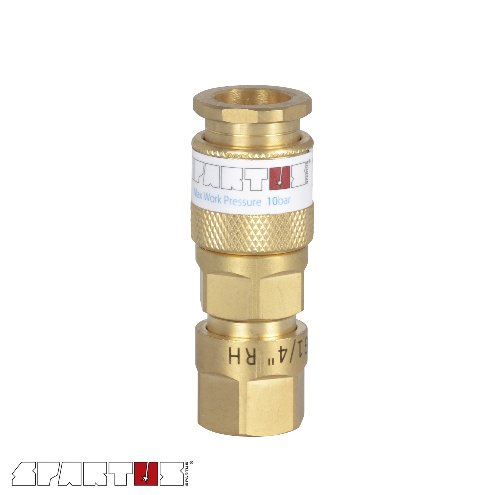 Female QuickAction coupling for regulator with internal thread G 1/4"RH (oxygene) NWELD